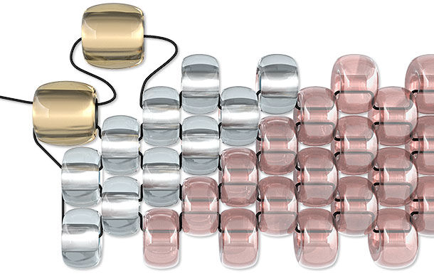 Illustration of beading stitch